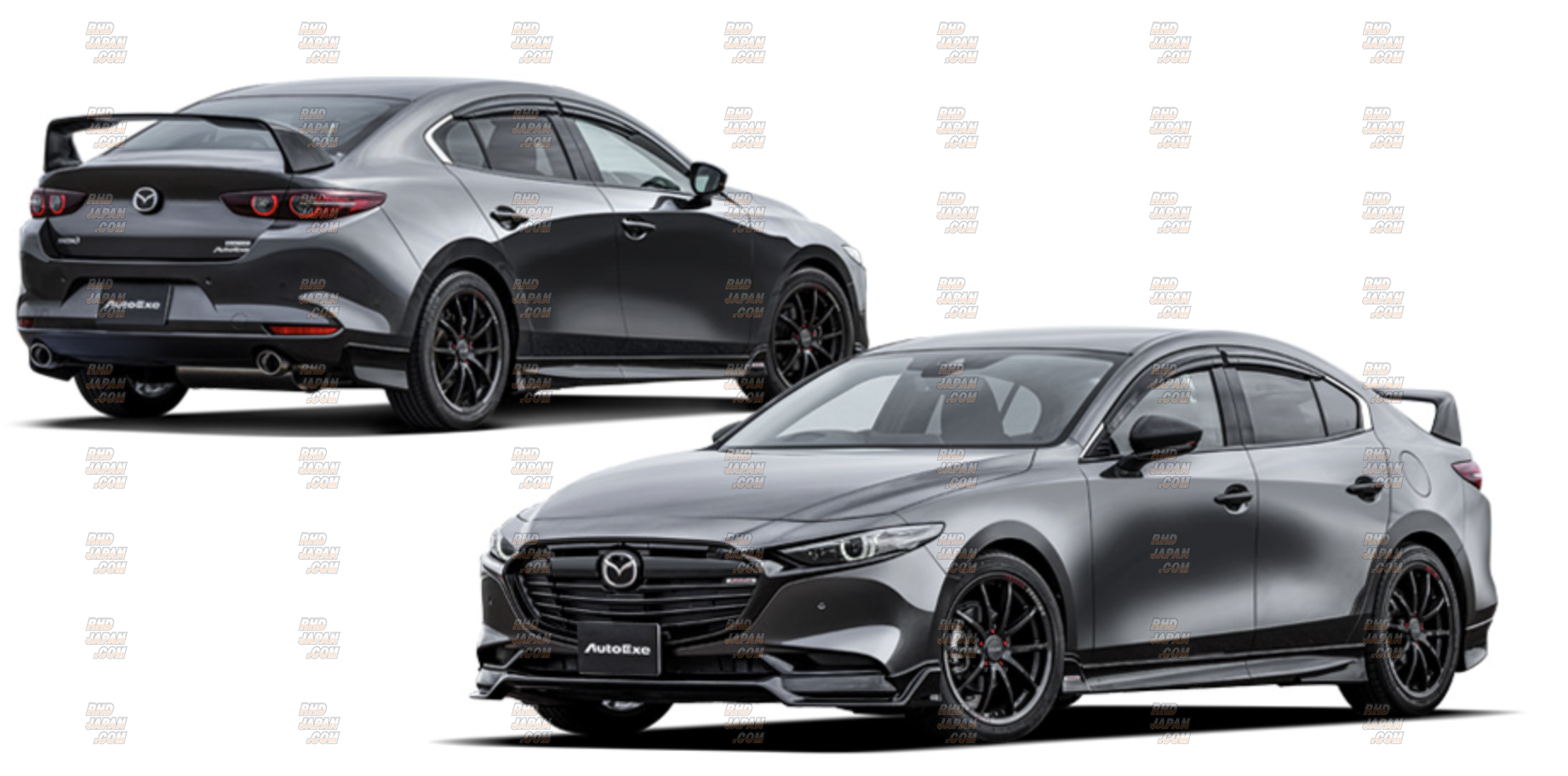 AutoExe BP-07 Styling Kit Rear Wing Spoiler Unpainted - Mazda3